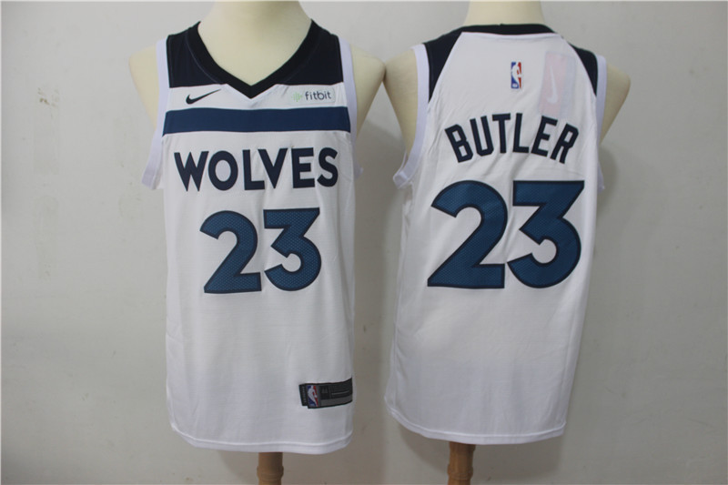 Men Minnesota Timberwolves 23 Butler White Game Nike NBA Jerseys